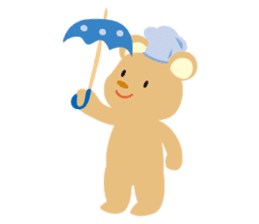 Cute bear and mouse sticker #4424202