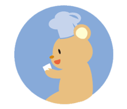 Cute bear and mouse sticker #4424204