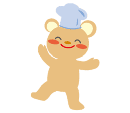 Cute bear and mouse sticker #4424205