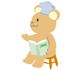 Cute bear and mouse sticker #4424206