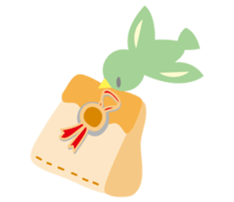 Cute bear and mouse sticker #4424210