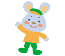 Cute bear and mouse sticker #4424226