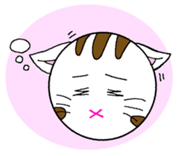 Spherical cat sticker #4424997