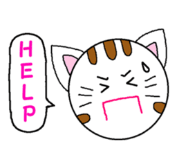 Spherical cat sticker #4425009