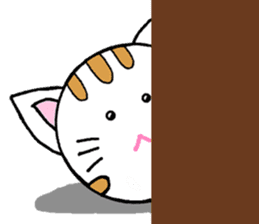 Spherical cat sticker #4425014