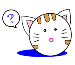 Spherical cat sticker #4425015