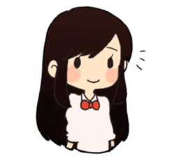 cute little girl! sticker #4425553