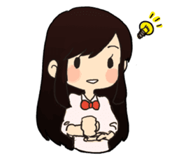 cute little girl! sticker #4425557