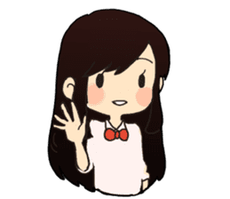 cute little girl! sticker #4425564