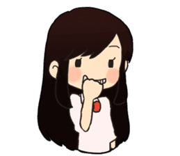 cute little girl! sticker #4425569