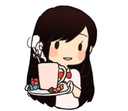 cute little girl! sticker #4425570