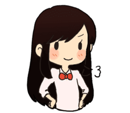 cute little girl! sticker #4425571