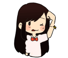 cute little girl! sticker #4425574