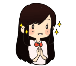 cute little girl! sticker #4425575