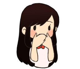 cute little girl! sticker #4425579