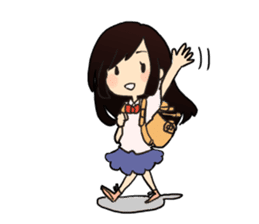 cute little girl! sticker #4425586