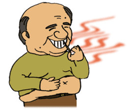 Funny guys from various nations sticker #4426007