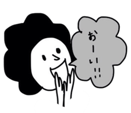 mop of hair sticker #4426203