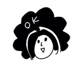 mop of hair sticker #4426208