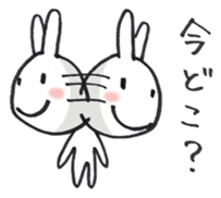 Rabbit and friends3 sticker #4426242