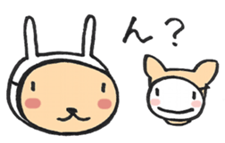 Rabbit and friends3 sticker #4426245