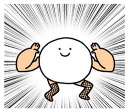 Fishnet stockings man sticker #4426351