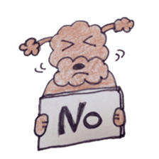 Ritochan of toy poodle sticker #4426676