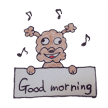 Ritochan of toy poodle sticker #4426705