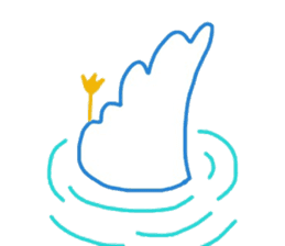 Cute swan sticker #4427115