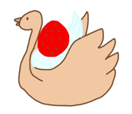 Cute swan sticker #4427118