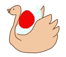 Cute swan sticker #4427118