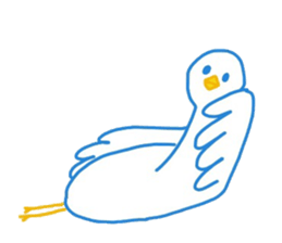 Cute swan sticker #4427134