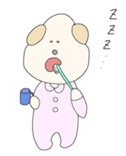 Dog wearing the clothes sticker #4428553