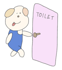 Dog wearing the clothes sticker #4428556