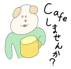 Dog wearing the clothes sticker #4428557