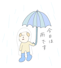 Dog wearing the clothes sticker #4428558