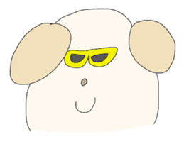 Dog wearing the clothes sticker #4428561