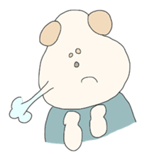 Dog wearing the clothes sticker #4428564