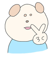 Dog wearing the clothes sticker #4428568