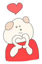 Dog wearing the clothes sticker #4428569