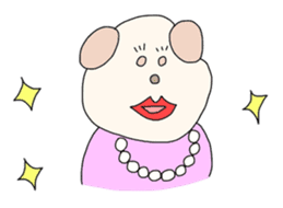 Dog wearing the clothes sticker #4428578