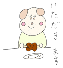 Dog wearing the clothes sticker #4428581