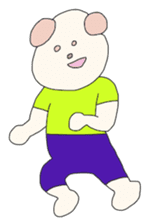 Dog wearing the clothes sticker #4428589