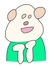 Dog wearing the clothes sticker #4428591