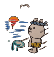 awajishima ossan bear sticker #4429046