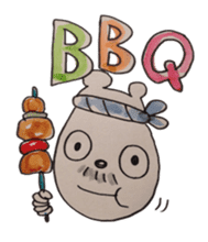 awajishima ossan bear sticker #4429047