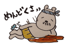 awajishima ossan bear sticker #4429062