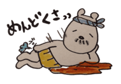 awajishima ossan bear sticker #4429062