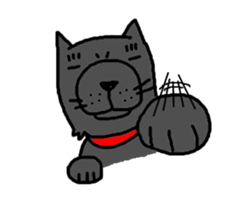 Dog and cat class willful four of them sticker #4429514