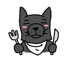 Dog and cat class willful four of them sticker #4429516